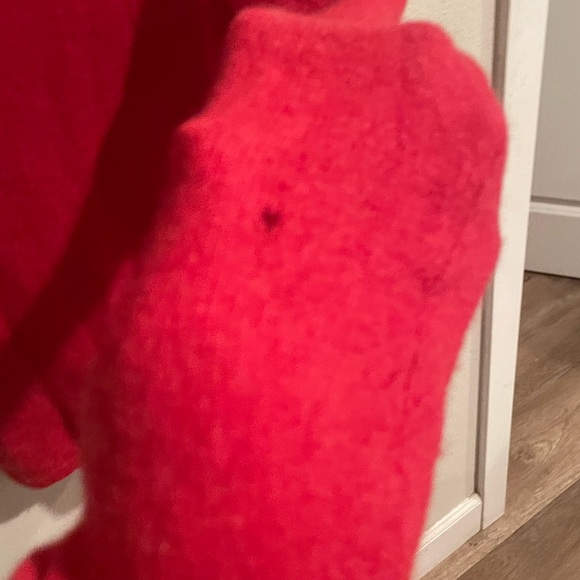 Ellen Tracy cashmere sweater red v-neck pullover size Small - Picture 8 of 8